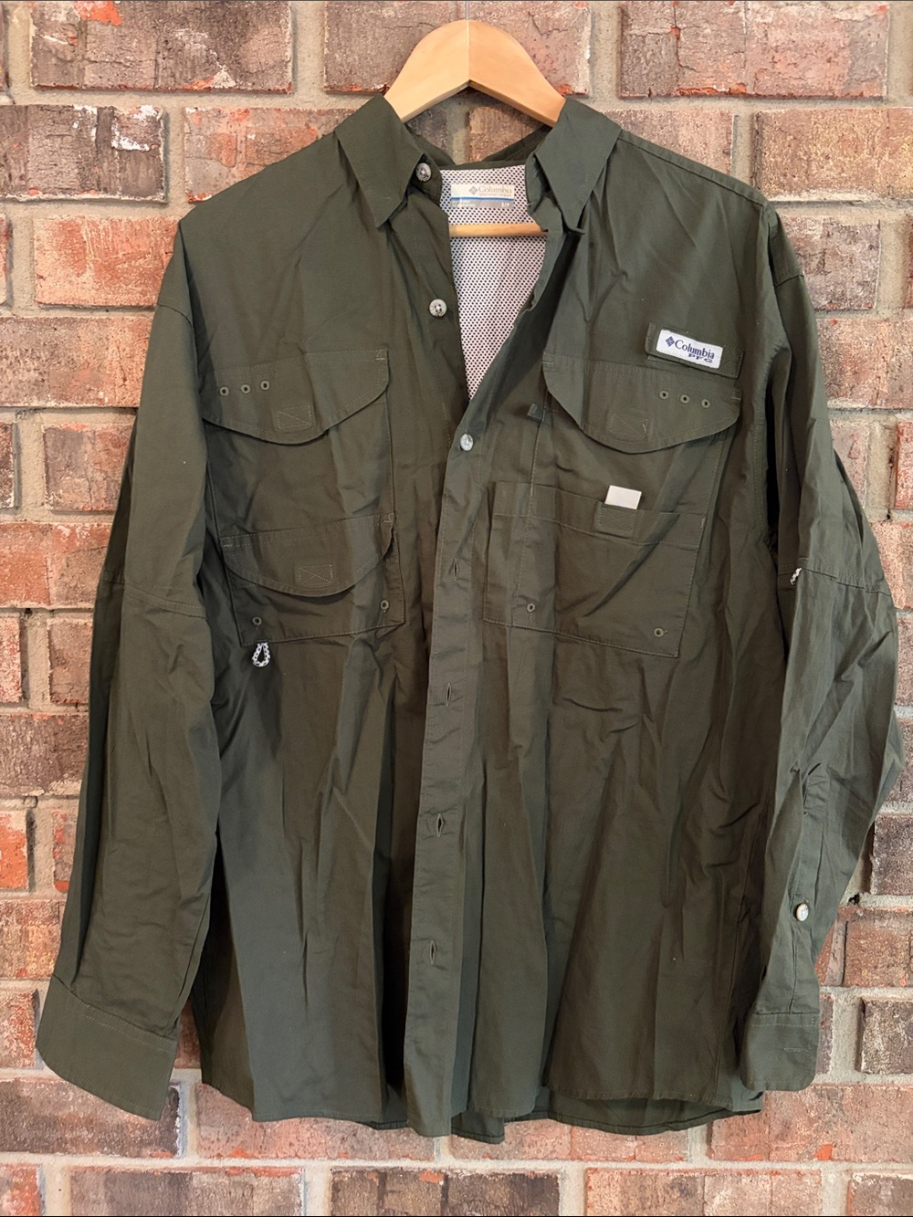 Columbia Olive Green Men’s Fishing Field Jacket